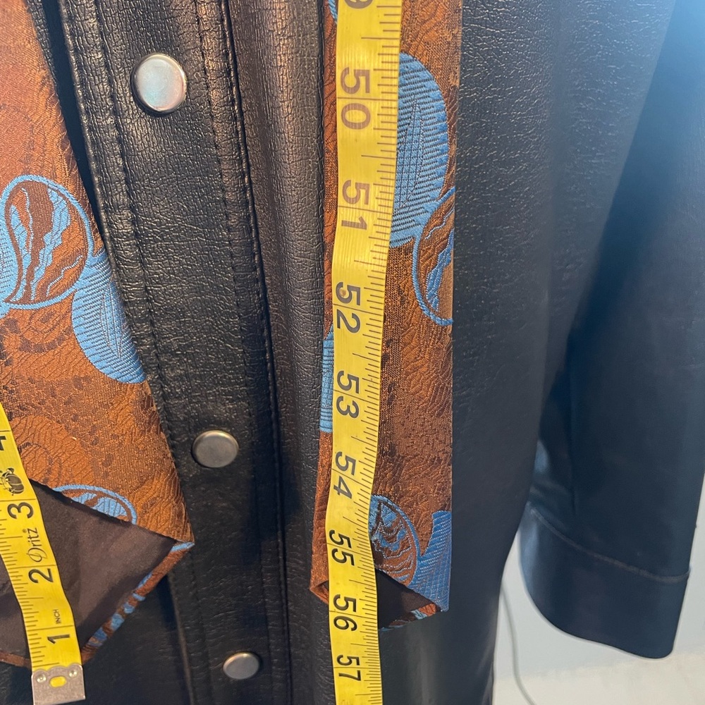 Brown And Blue Patterned Polyester Tie - image 6